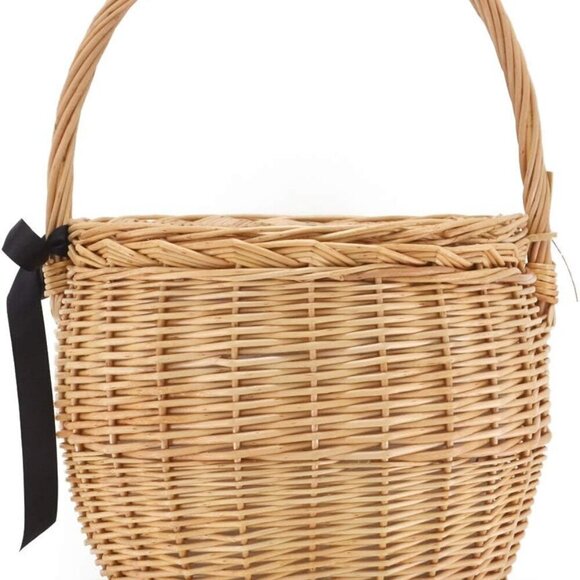 Handbags - Womens Wicker Straw Rattan Bag Handmade Small Multi-Use Shoulder Beach Tote
